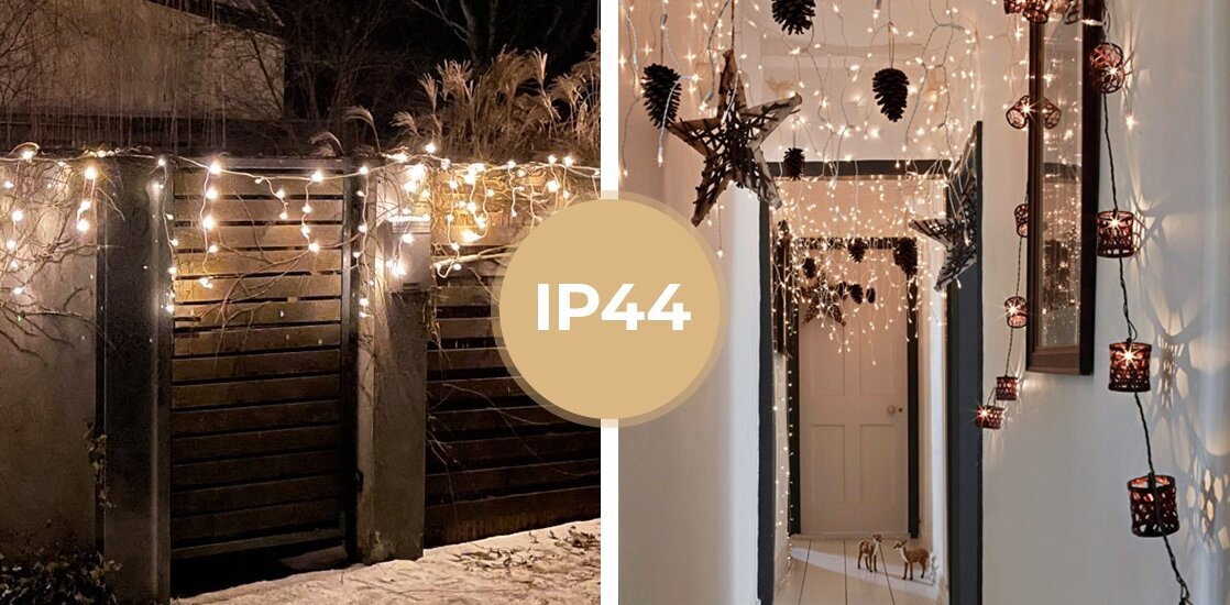 300 LED kalėdinė girlianda "Varvekliai", 11m. , šilta švies kaina ir informacija | Girliandos | pigu.lt