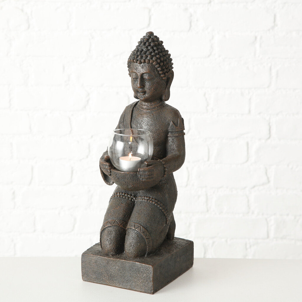 Boltze žvakidė Buddha 44 cm kaina ir informacija | Žvakės, Žvakidės | pigu.lt