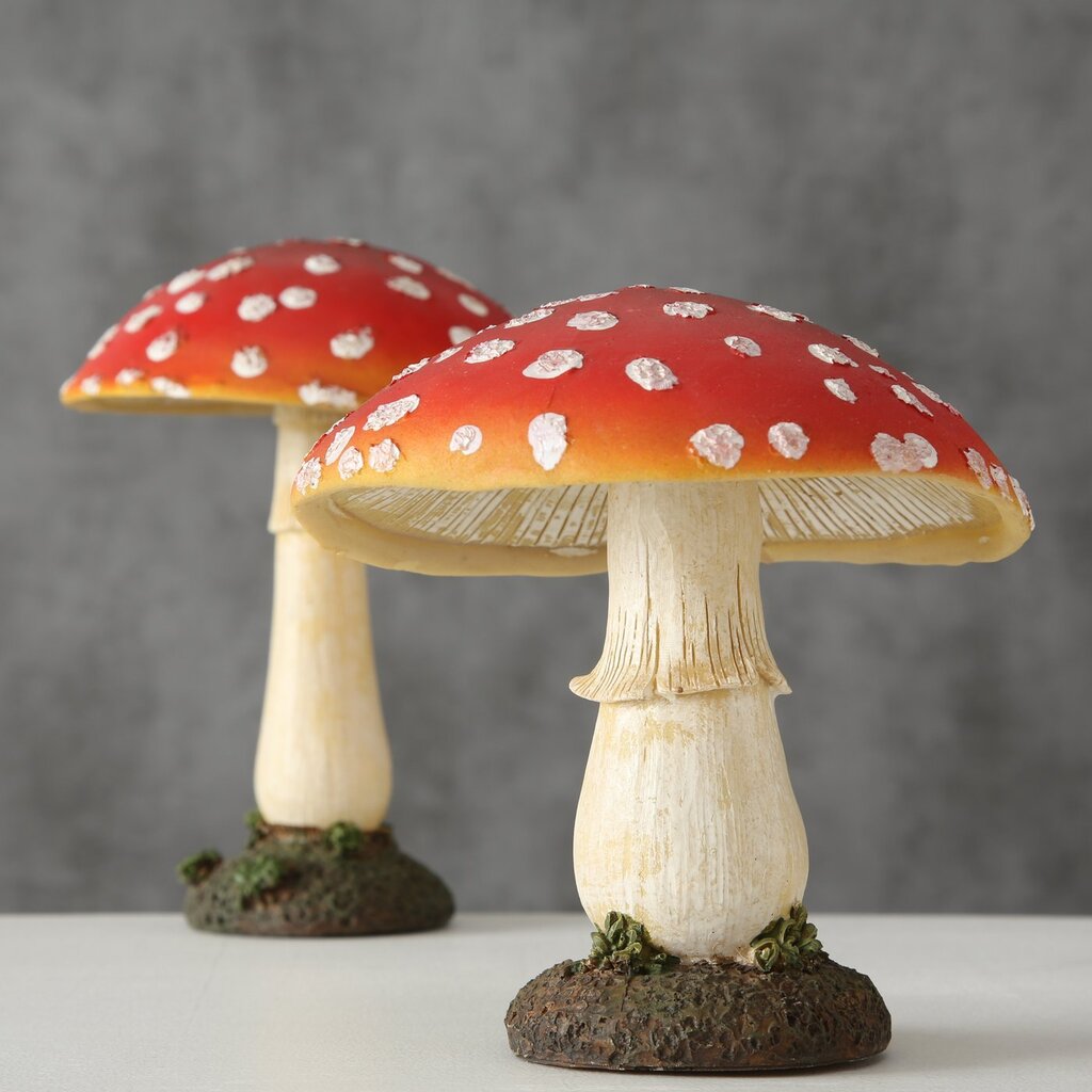 Boltze dekoratyvinė figūrėlė Mushroom, 1 vnt kaina ir informacija | Interjero detalės | pigu.lt