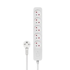 Pagarinātājs Savio Power Strip 5 Sockets 3m цена и информация | Удлинители | pigu.lt