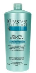 Шампунь для нормальных и комбинированных волос Kerastase Bain Vital Dermo-Calm 1000 мл цена и информация | Шампуни | pigu.lt