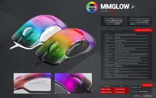 Игровая мышь MARS GAMING MMGLOW 12800DPI / 1000Гц / Chroma-Glow цена и информация | Мыши | pigu.lt