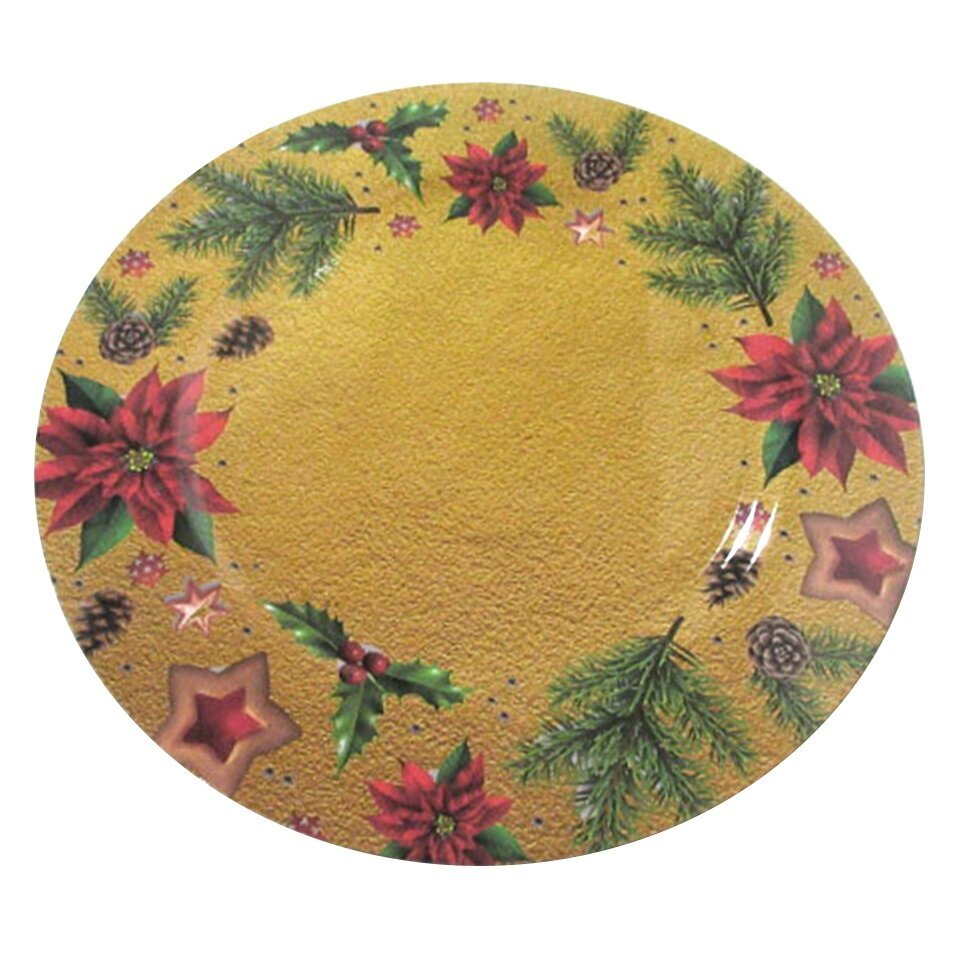 Blanche Festive dekoratyvinė polėkštė, 33 cm, 1 vnt. kaina ir informacija | Indai, lėkštės, pietų servizai | pigu.lt