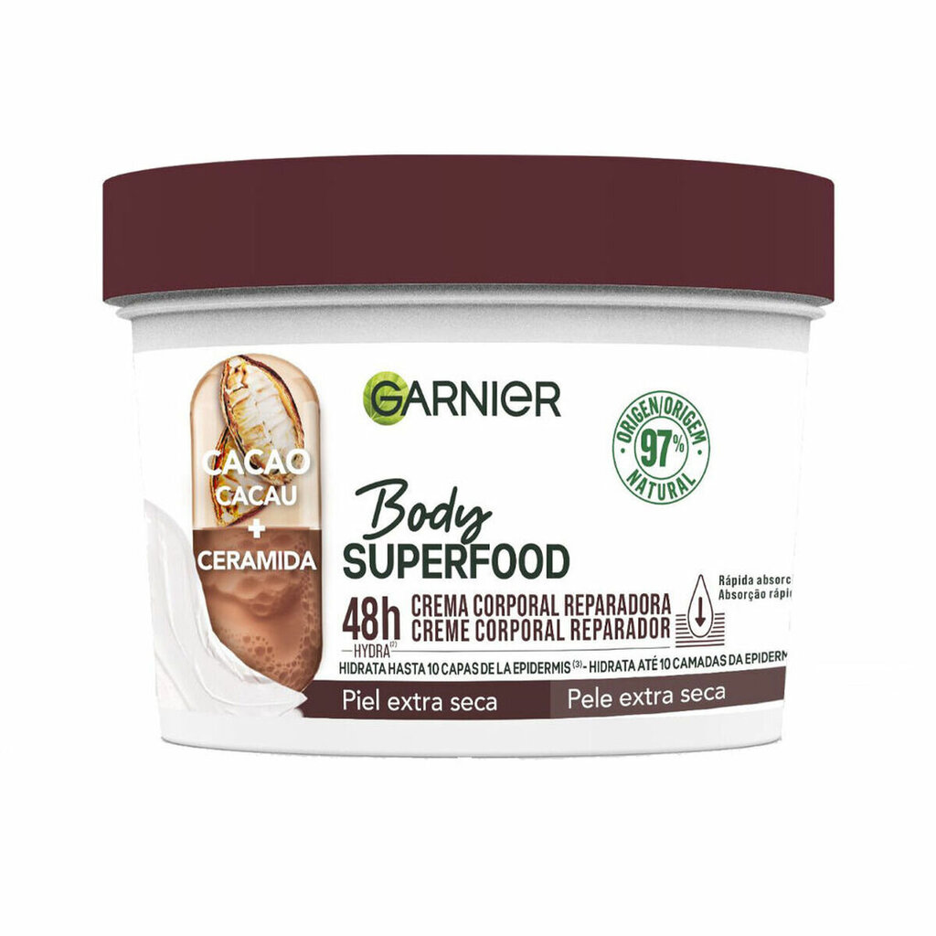 Drėkinamasis kūno kremas Garnier Body Superfood, 380 ml kaina ir informacija | Kūno kremai, losjonai | pigu.lt