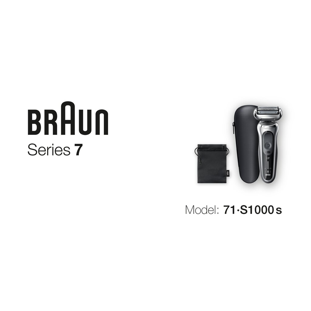 Braun Series 7 71-S1000s AutoSense kaina ir informacija | Barzdaskutės | pigu.lt