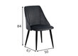 Minkšta valgomojo kėdė A2A CN-6030, tamsiai pilka kaina ir informacija | Virtuvės ir valgomojo kėdės | pigu.lt