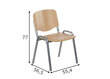 Valgomojo kėdė A2A TDC-07 BUK, ruda kaina ir informacija | Virtuvės ir valgomojo kėdės | pigu.lt