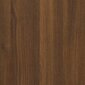Koridoriaus baldų komplektas, rudas ąžuolo, apdirbta mediena kaina ir informacija | Batų spintelės, lentynos ir suolai | pigu.lt