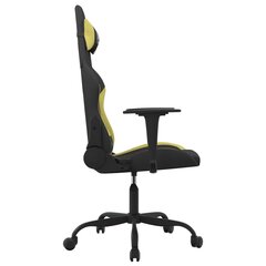 Pasukama žaidimų kėdė, juoda ir šviesiai žalia, audinys цена и информация | Офисные кресла | pigu.lt