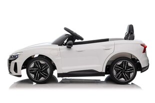 Vienvietis elektromobilis - Audi E GT, baltas kaina ir informacija | Elektromobiliai vaikams | pigu.lt