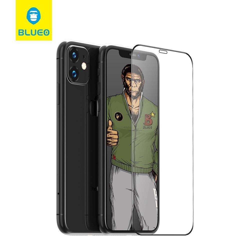 Apsauginis stiklas Mr.Monkey 5D - iPhone 14 Plus Strong HD цена и информация | Apsauginės plėvelės telefonams | pigu.lt