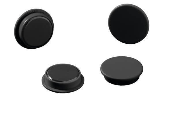 Durable magnetai juodi Ø21mm, 20vnt. цена и информация | Kanceliarinės prekės | pigu.lt