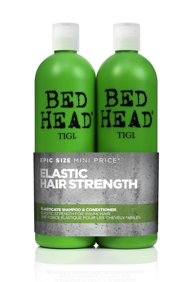 Priežiūros priemonių rinkinys plaukų stiprinimui Tigi Bed Head Elasticate: šampūnas 750 ml + balzamas 750 ml цена и информация | Šampūnai | pigu.lt