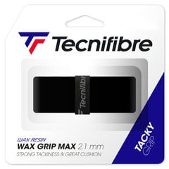 Teniso raketės apvija Tecnifibre WAX MAX , 2.1mm, Juoda цена и информация | Товары для большого тенниса | pigu.lt
