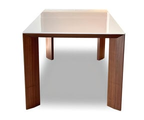 Раскладной стол Apo, из массива дерева цена и информация | Кухонные и обеденные столы | pigu.lt