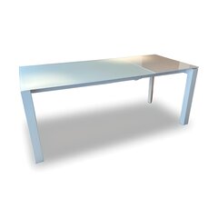 Раскладной стол Baden-Baden, grey, с закаленным стеклом цена и информация | Кухонные и обеденные столы | pigu.lt