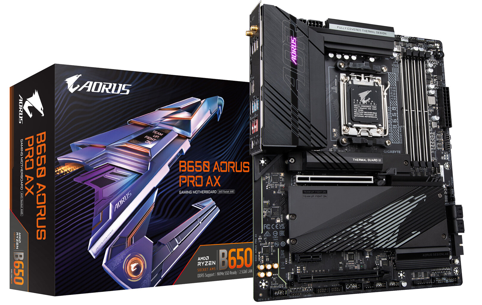 Gigabyte B650 Aorus Pro AX, ATX, AM5, DDR5, WiFi kaina ir informacija | Pagrindinės plokštės | pigu.lt