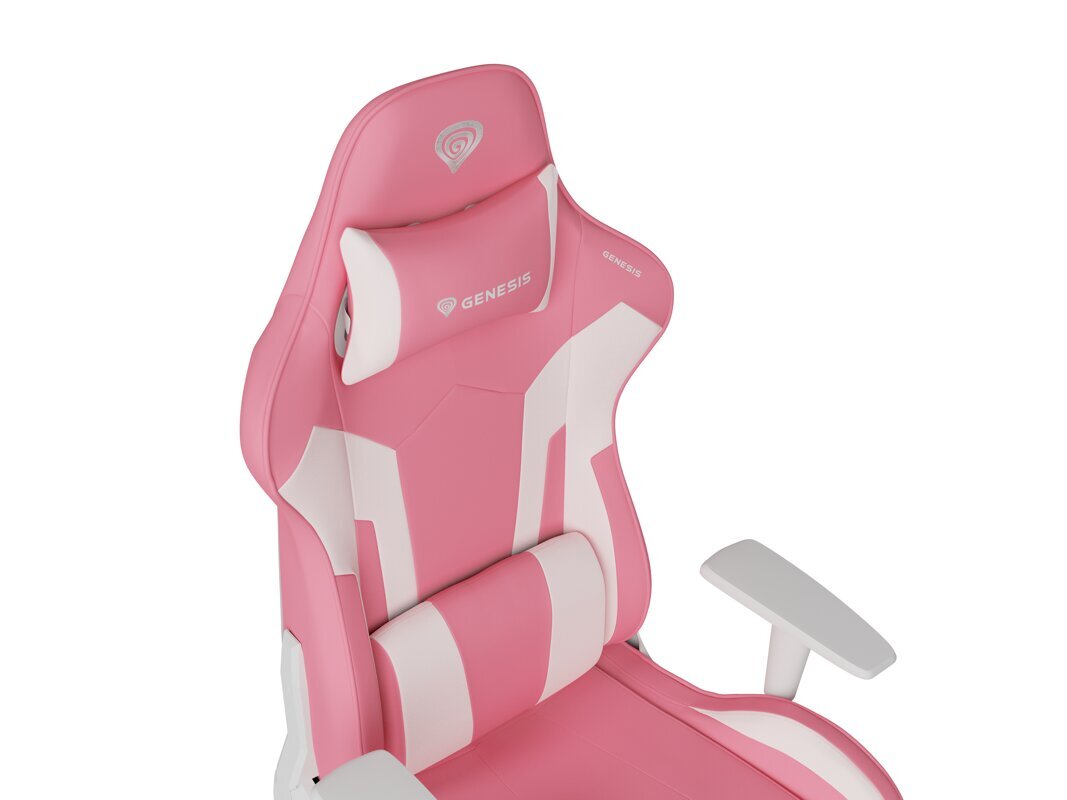 Žaidimų kėdė Genesis Nitro 710, rožinė/balta kaina ir informacija | Biuro kėdės | pigu.lt