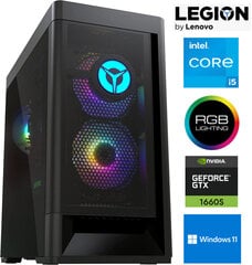 Legion T5 i5-11400F 8GB 512GB SSD GTX 1660 Super 6GB Windows 11 цена и информация | Стационарные компьютеры | pigu.lt