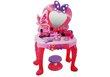 Tualetinis staliukas mergaitei su veidrodžiu Lean Toys цена и информация | Žaislai mergaitėms | pigu.lt