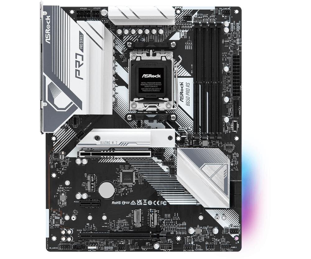 Asrock B650 PRO RS AMD B650 AM5 ATX DDR5 kaina ir informacija | Pagrindinės plokštės | pigu.lt