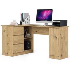 Письменный стол Akord B20 155, коричневый цвет цена и информация | Компьютерные, письменные столы | pigu.lt