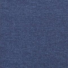 vidaXL Lova su spyruoklėmis ir čiužiniu, mėlyna, 120x200 cm, audinys цена и информация | Кровати | pigu.lt