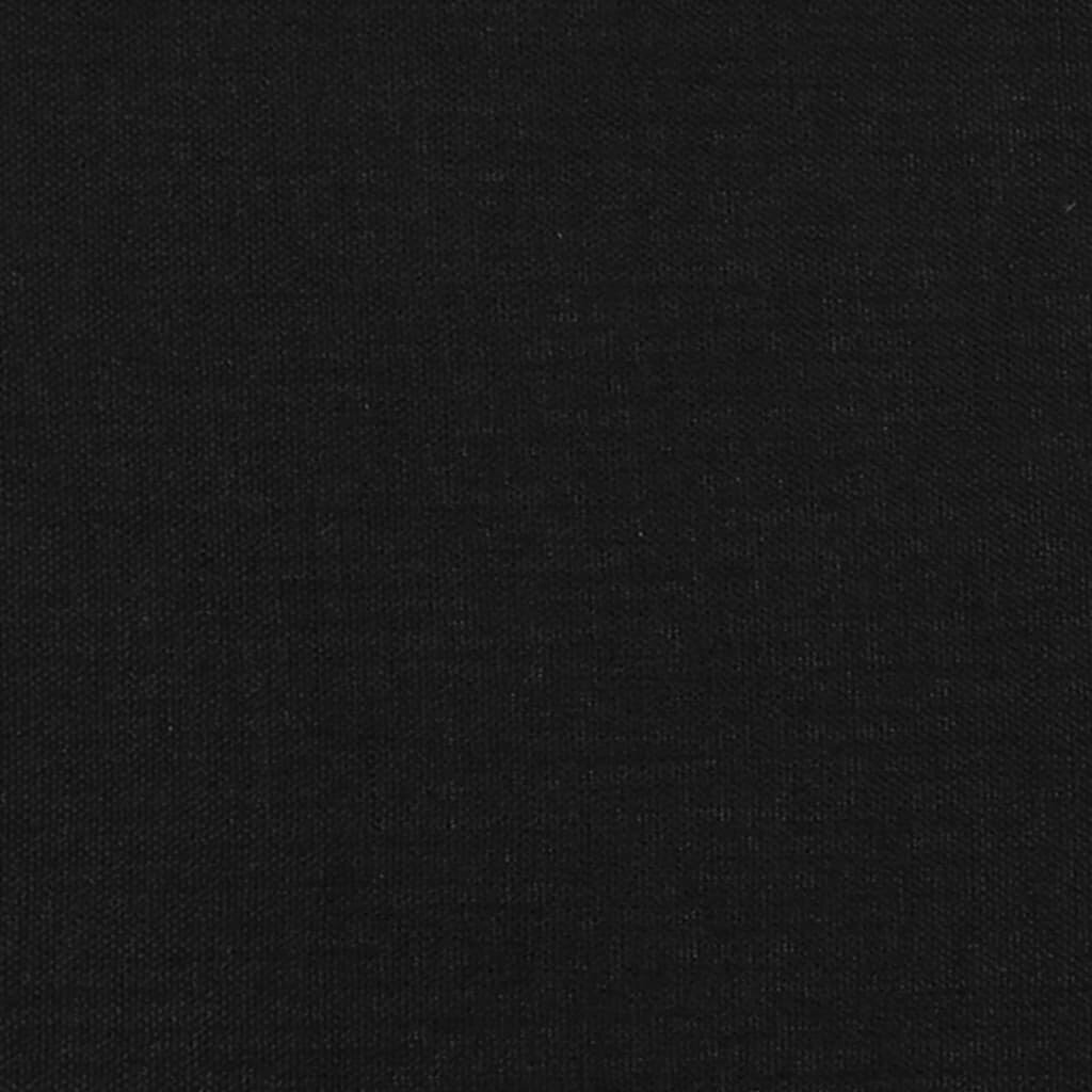 vidaXL Lova su spyruoklėmis ir čiužiniu, juoda, 120x200 cm, audinys kaina ir informacija | Lovos | pigu.lt