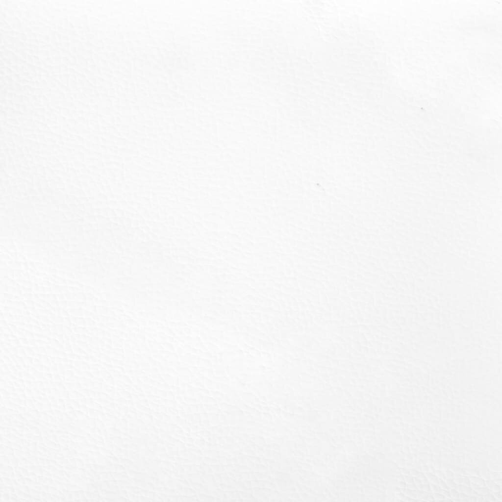 vidaXL Lova su spyruoklėmis ir čiužiniu, balta, 90x200cm, dirbtinė oda kaina ir informacija | Lovos | pigu.lt