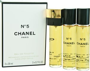 Туалетная вода Chanel Nr.5 EDT для женщин,3*20 мл цена и информация | Женские духи | pigu.lt