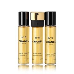 Tualetinis vanduo Chanel No.5 EDT moterims, 3 x 20 ml kaina ir informacija | Kvepalai moterims | pigu.lt