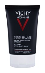 Бальзам после бритья Homme Sensi Baume Vichy (75 мл) цена и информация | Косметика и средства для бритья | pigu.lt