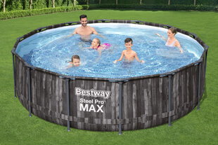 Baseinas Bestway Steel Pro Max, 427x107 cm, su filtru kaina ir informacija | Baseinai | pigu.lt