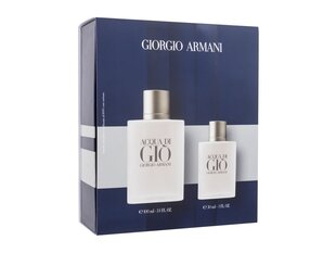 Rinkinys Giorgio Armani Acqua di Gio vyrams: tualetinis vanduo EDT, 100ml + 30 ml цена и информация | Мужские духи | pigu.lt