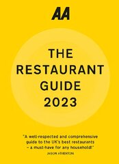 AA Restaurant Guide 2023 29th New edition цена и информация | Путеводители, путешествия | pigu.lt