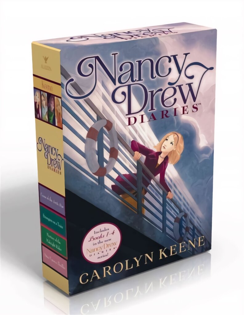 Nancy Drew Diaries: Curse of the Arctic Star; Strangers on a Train; Mystery of the Midnight Rider; Once Upon a Thriller Boxed Set kaina ir informacija | Knygos paaugliams ir jaunimui | pigu.lt