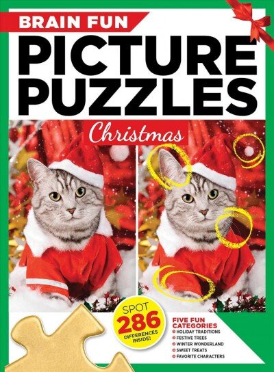 Brain Fun Picture Puzzles: Christmas цена и информация | Knygos apie sveiką gyvenseną ir mitybą | pigu.lt