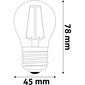 LED lemputė 2.5W G45 E27 FL AVIDE kaina ir informacija | Elektros lemputės | pigu.lt