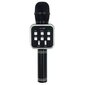 Belaidis karaoke mikrofonas su šviesos efektas, Auksinės spalvos kaina ir informacija | Mikrofonai | pigu.lt
