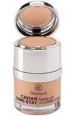 Тональное средство Dermacol Caviar Long Stay Make-Up & Corrector 30 мл, 2 Fair цена и информация | Пудры, базы под макияж | pigu.lt