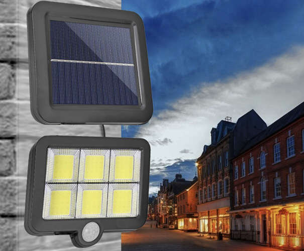 LED Soliarinis Lauko Šviestuvas Su Saulės Baterija, Judesio Davikliu Ir Pulteliu цена и информация | Lauko šviestuvai | pigu.lt
