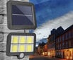 LED Soliarinis Lauko Šviestuvas Su Saulės Baterija, Judesio Davikliu Ir Pulteliu kaina ir informacija | Lauko šviestuvai | pigu.lt