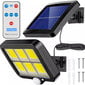 LED Soliarinis Lauko Šviestuvas Su Saulės Baterija, Judesio Davikliu Ir Pulteliu kaina ir informacija | Lauko šviestuvai | pigu.lt