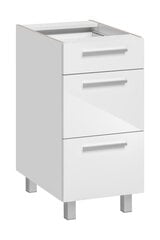 Кухонный шкаф Salma 40/81 3S, белый цвет цена и информация | Кухонные шкафчики | pigu.lt