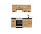 Комплект кухонных шкафчиков Ara, светло-коричневый цвет