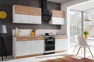 Комплект кухонных шкафчиков Ava, белый цвет цена и информация | Кухонные гарнитуры | pigu.lt