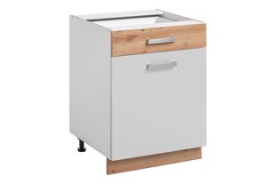 Шкафчик кухонный Ava 60/81 1S1D, белый цвет цена и информация | Кухонные шкафчики | pigu.lt