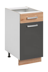 Кухонный шкафчик Ava 1S1D, серый цена и информация | Кухонные шкафчики | pigu.lt