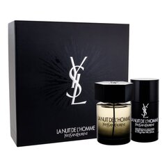 Rinkinys Yves Saint Laurent La Nuit De L'Homme: EDT vyrams 100 ml + pieštukinis dezodorantas 75 ml kaina ir informacija | Kvepalai vyrams | pigu.lt