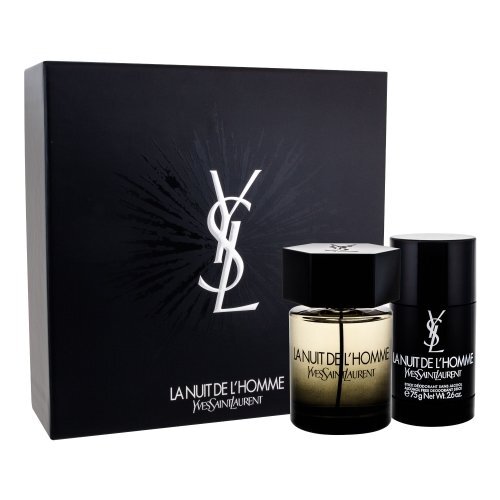 Rinkinys Yves Saint Laurent La Nuit De L'Homme: EDT vyrams 100 ml + pieštukinis dezodorantas 75 ml цена и информация | Kvepalai vyrams | pigu.lt